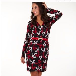 ❤️ Tracy Negoshian Belted Red Dress